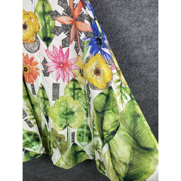Craig Taylor Sun Dress Caroline Bright Floral Print Sleeveless Women's Small - Picture 4 of 16